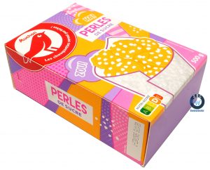 packaging de marque de distributeur auchan perles de sucre 
