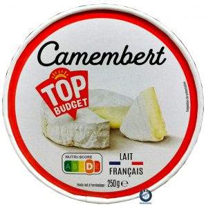 Nouveau packaging mdd intermarché top budget camembert