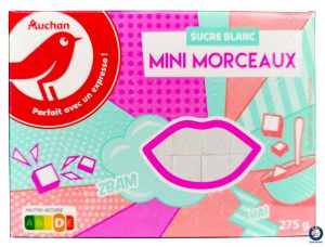 packaging de marque de distributeur auchan mini morceaux 
